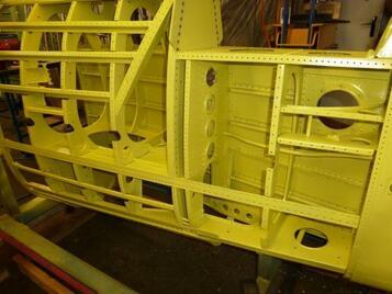 coating airplane structure