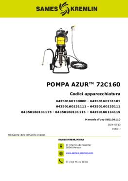 Azur™ 72C160 | Manuale d&#039;uso