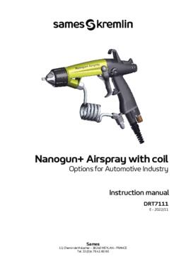 Nanogun Airspray - options automotive industry | User manual