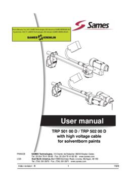 TRP 501 00 D / TRP 502 00 D | User manual