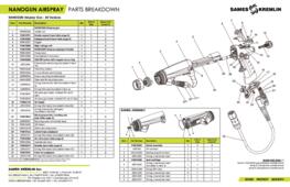 Nanogun Airspray Spare Parts Sheet (no NA only)